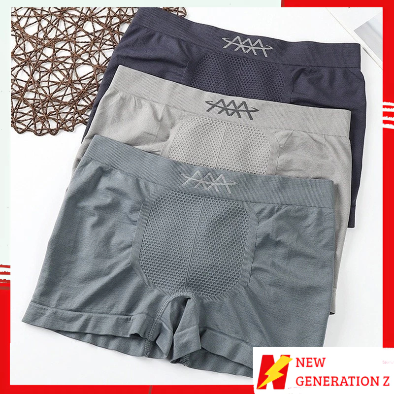 Jual NGZ Celana Boxer Pria 3 Gunung Kolor Pendek Polos Cowok Underwear ...