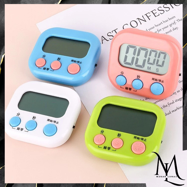 Jual MUNAS Digital Kitchen LCD Timer Stopwatch Timer Digital Dapur High ...