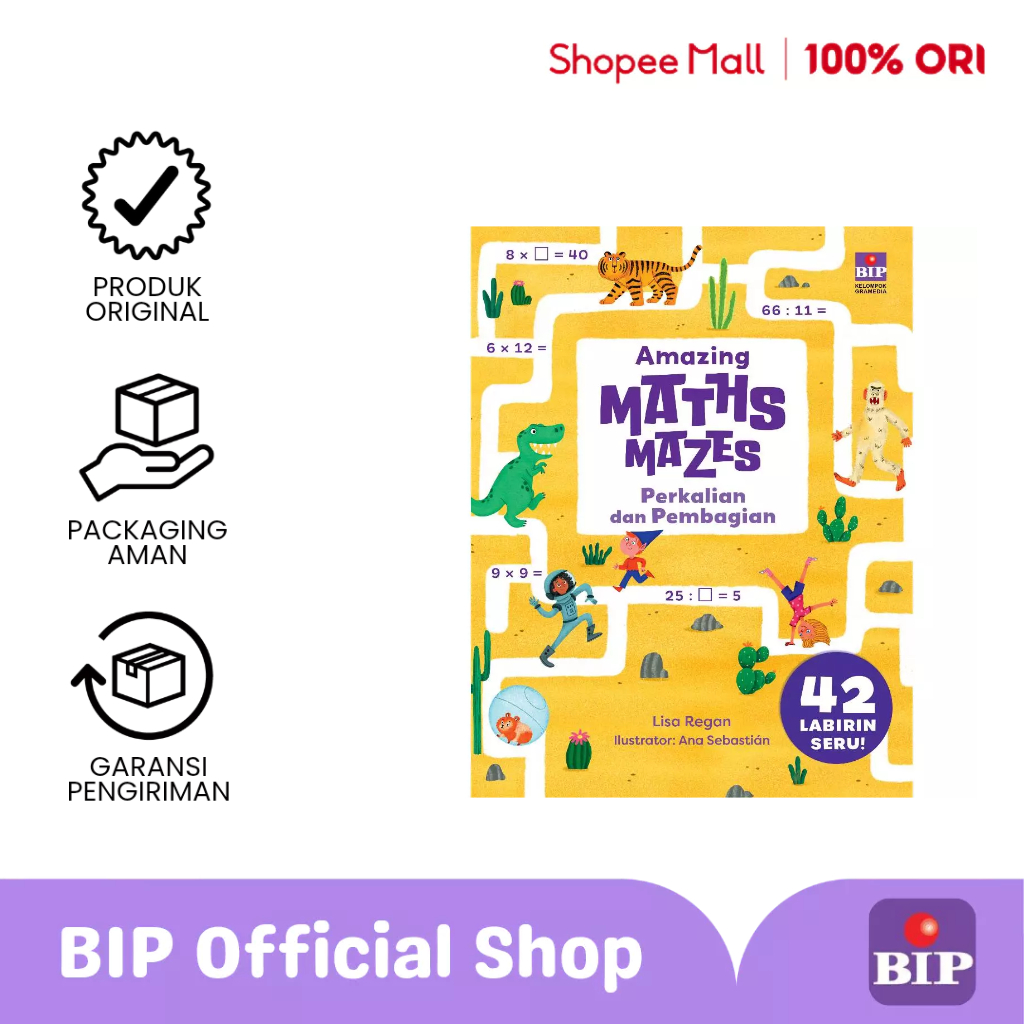 Jual BIP - Amazing Maths Maze: Perkalian & Pembagian | Shopee Indonesia