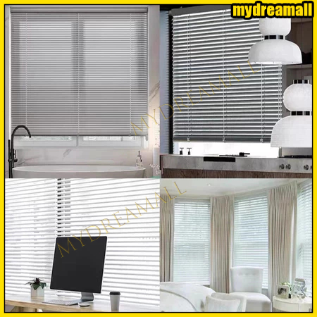 [Ready stock] 40/90x180cm/120x220cm Venetian Blinds 25 Mm / PVC Aluminium TIRAI GULUNG LIPAT JENDELA