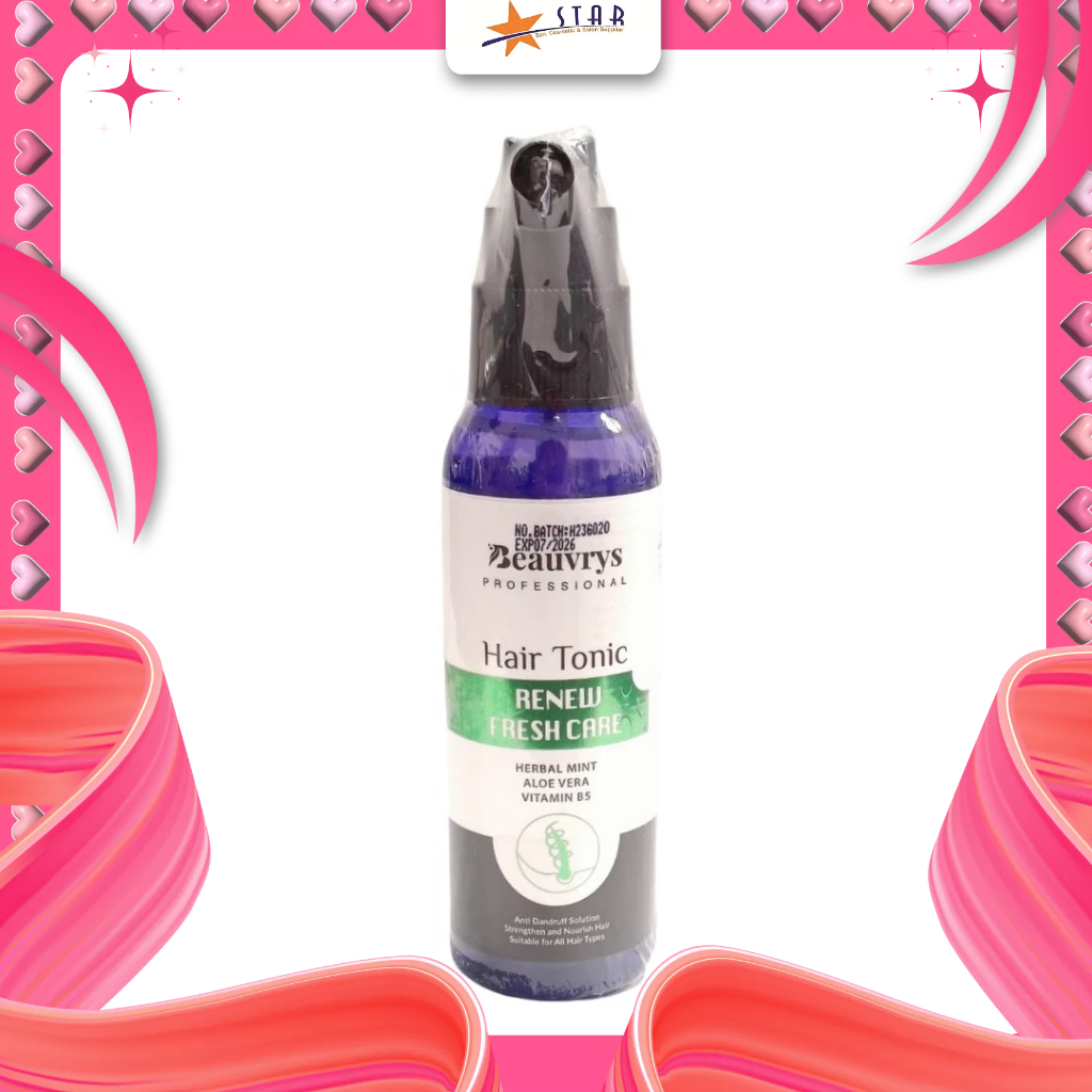 Jual * STAR * Beauvrys Professional Renew Fresh Clean Hair Tonic 100ml ...