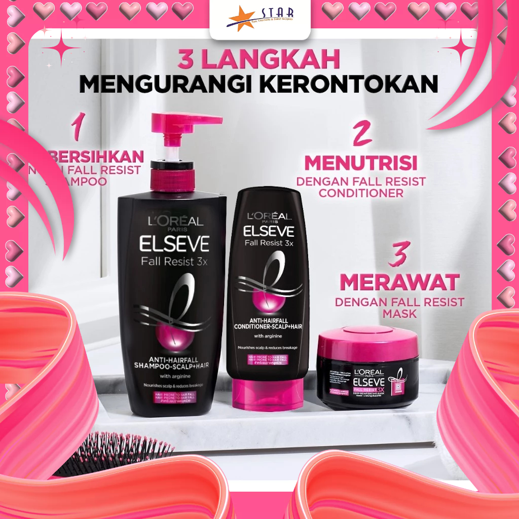 Jual * STAR * Loreal Elseve Fall Resist 3X Shampoo Atau Conditioner ...