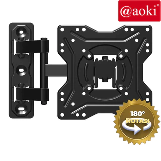 AOKI Bracket TV Full Motion Swivel Arm untuk Televisi 19-60 Inci, Smart TV, LED LCD TV, Monitor Layar dengan Kapasitas hingga 30 Kg