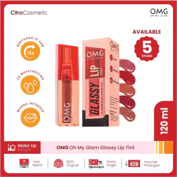 OMG Oh My Glam Glassy Lip Tint Tahan Lama 12 Jam