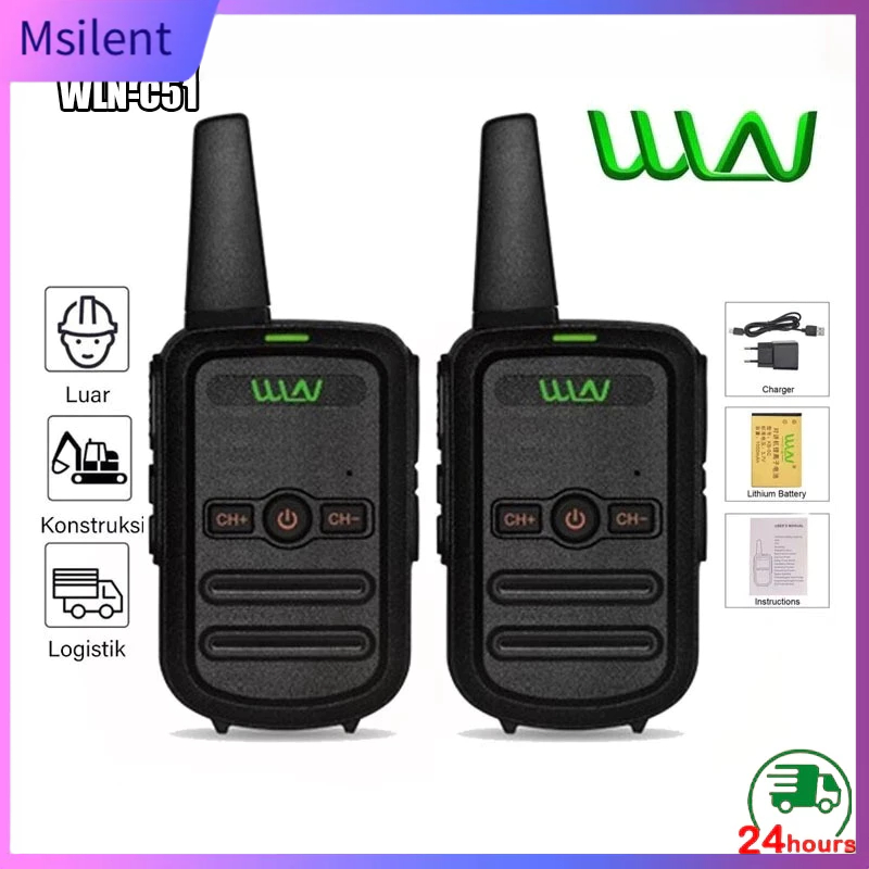 Jual HT WLN-C51 Handy Talky Sipil Daya Tinggi Mini Wln Two Way Radio ...