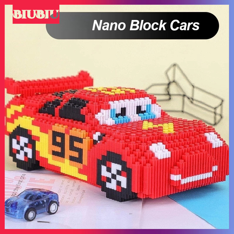 Jual 【READY】Nano Block Mobil Lightning McQueen Bricks Education Nano ...
