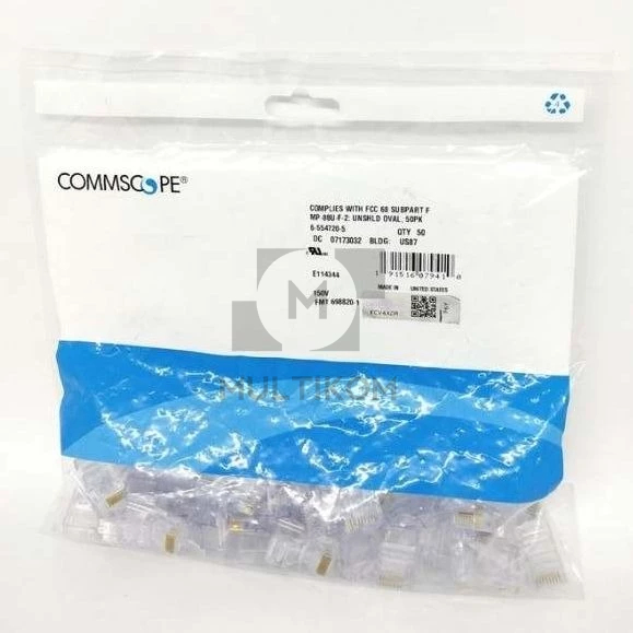 Jual AMP Commscope Connector RJ45 Cat5 RJ-45 Cat.5e Original | Shopee ...