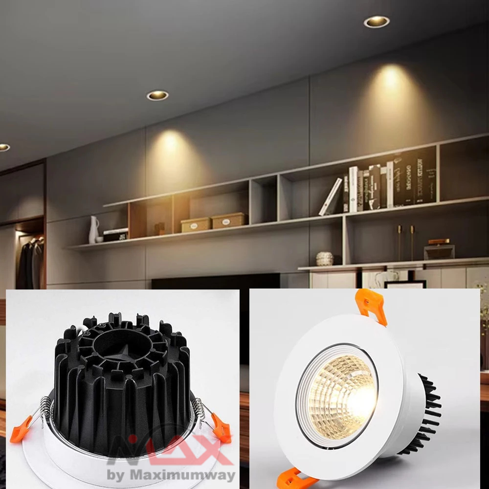 Jual ZHENG Lampu Plafon Downlight LED build-in tinggal pasang 7W 220V ...