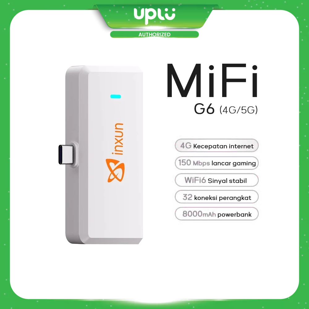 Jual Uplu Authorized Modem XINXUN G6 4G LTE Mifi 150Mbps WiFi 6 ...