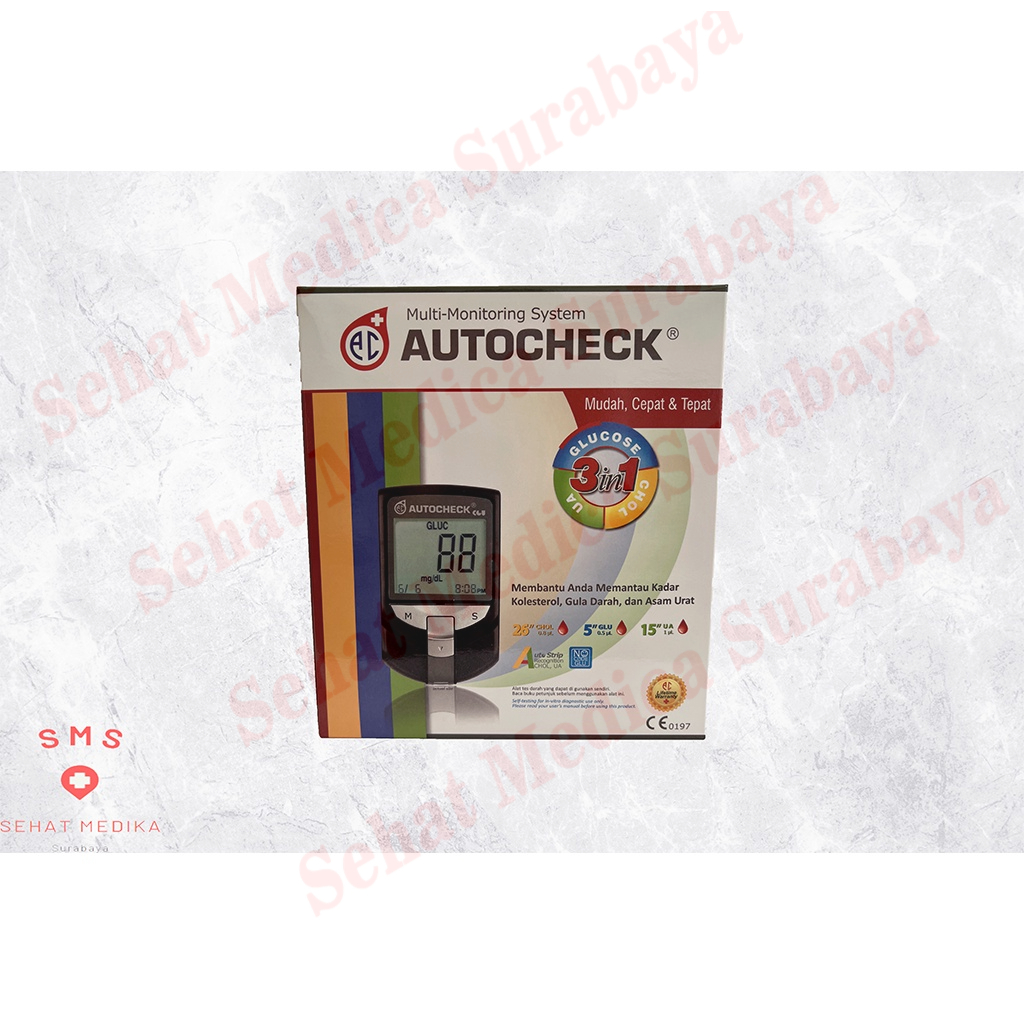 Jual AUTOCHECK GCU / ALAT CEK GULA DARAH / ALAT CEK KOLESTEROL / ALAT ...