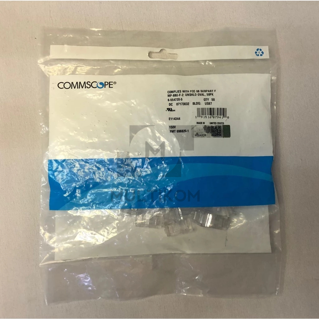 Jual AMP Commscope Connector RJ45 Cat5 RJ-45 Cat.5e Original | Shopee ...