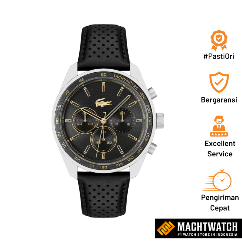 Jual Jam Tangan Pria Lacoste Boston 2011379 Men Chronograph Black Dial ...
