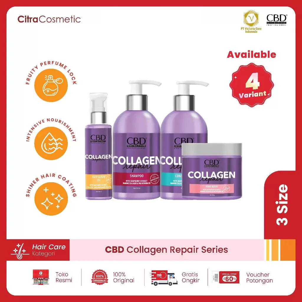 CBD Collagen Repair Series | Conditioner | Shampoo | Hair Serum