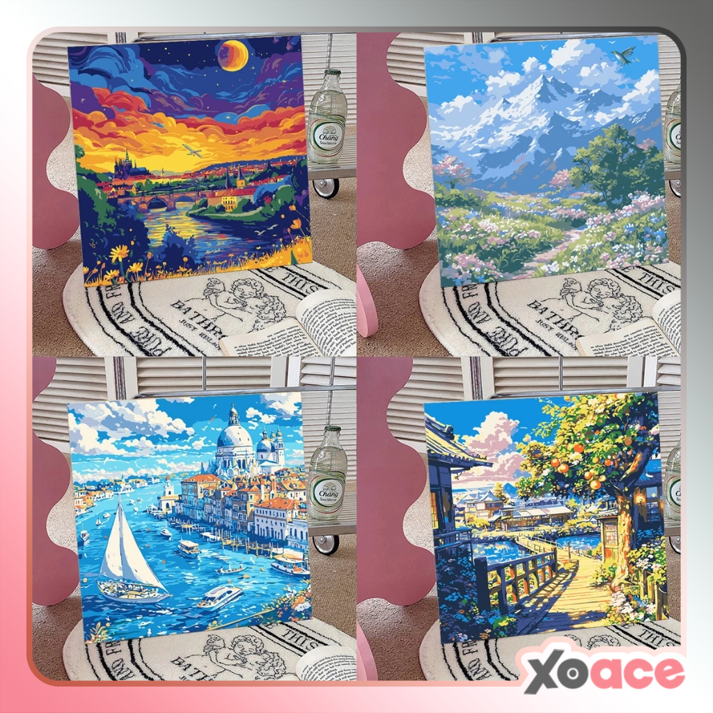 Jual [20x20] Paint By Number Painting By Numbers Kit DIY Lukisan Canvas ...