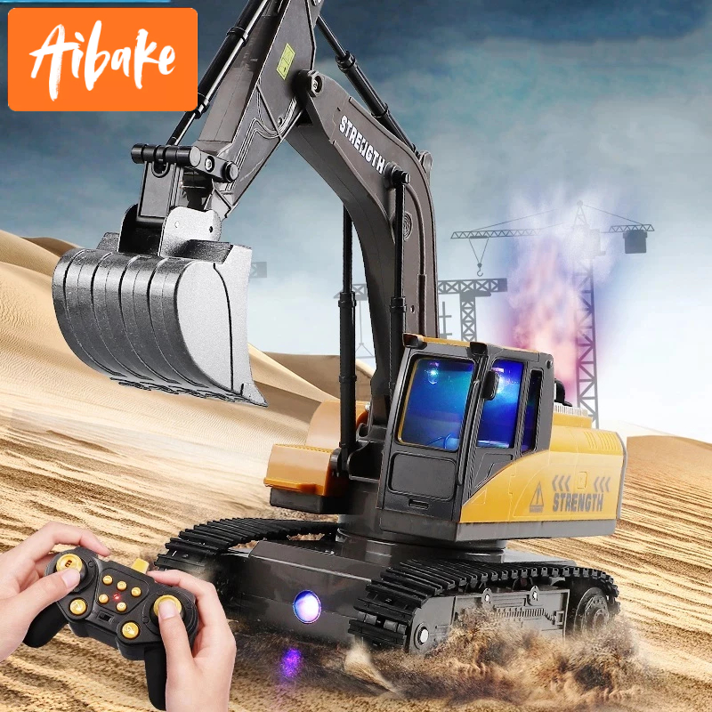 Jual Excavator Remote Control Bisa Keluar Asap 11CH Upgraded 2.4GHZ RC ...