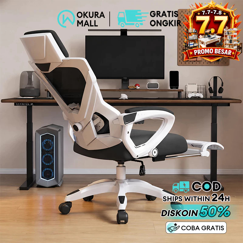 Jual Kursi kantor baru Kursi gaming Kursi Komputer ergonomis sandaran ...