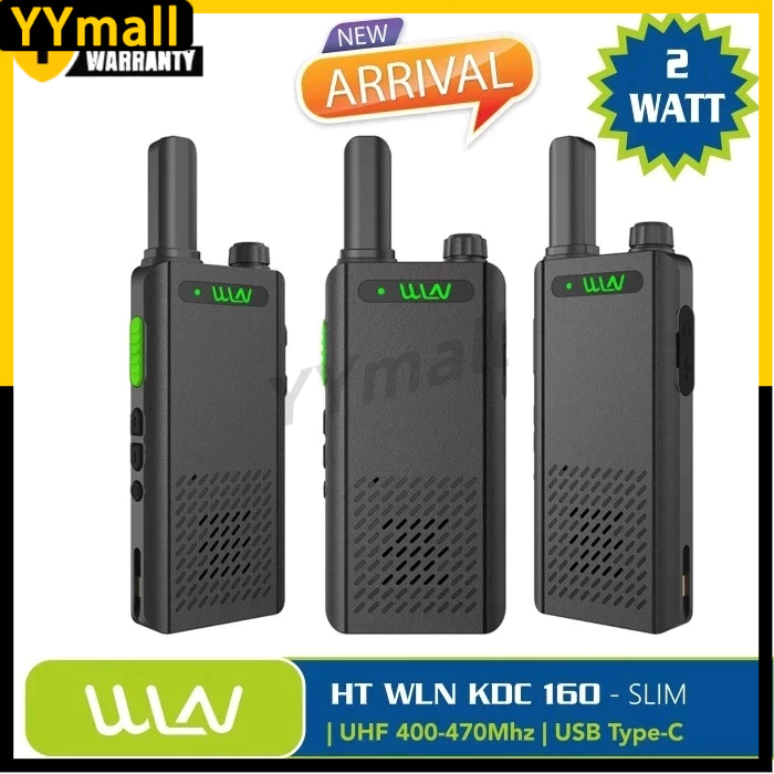Jual HT WLN Walkie Talkie KD-C170/KD-C160 - HT SLIM Uhf 400-470 Mhz ...