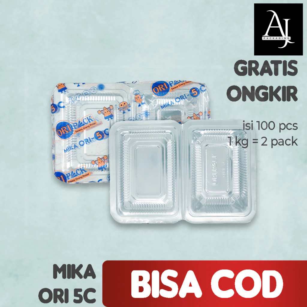 Jual Box Mika Kue Kecil Mini 5C Plastik Makanan Risoles Putu Jajanan ...