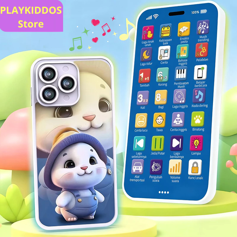 Jual HP Mainan Anak Mainan Handphone Mainan Ponsel Ada Musik +Audio ...