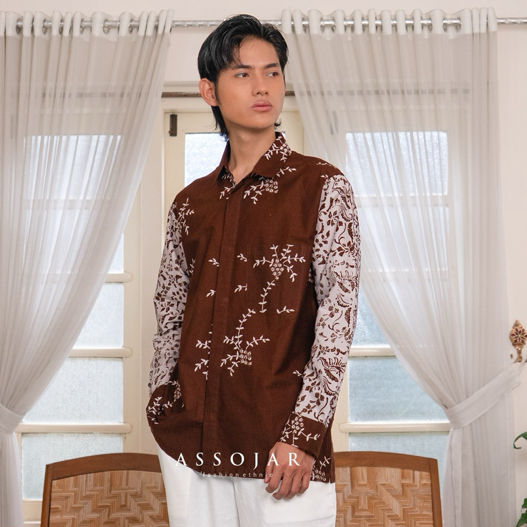 Jual Assojar - Ranting Kemeja Batik / Kemeja batik pria lengan panjang ...