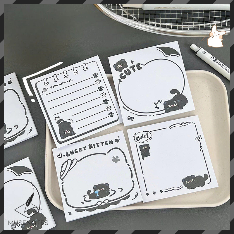 Jual Sticky Notes Black Kitten Tempelan Kertas Catatan Memo Note ...