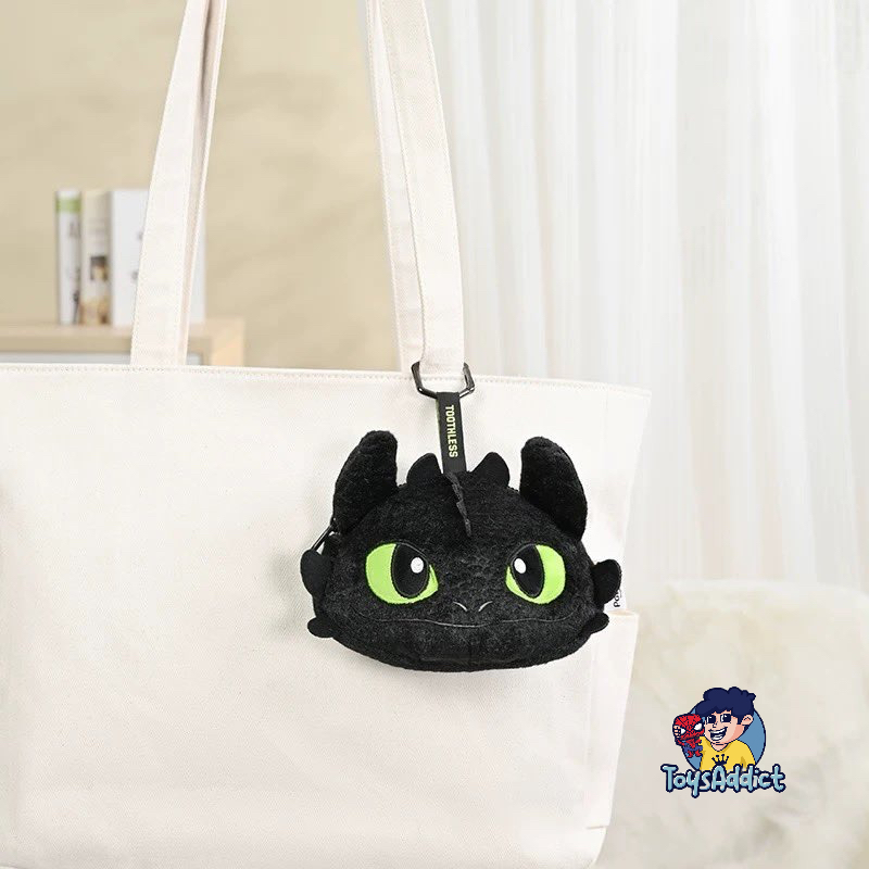 Jual How to Train Your Dragon x Toothless Big Face Pouch & Keychain ...