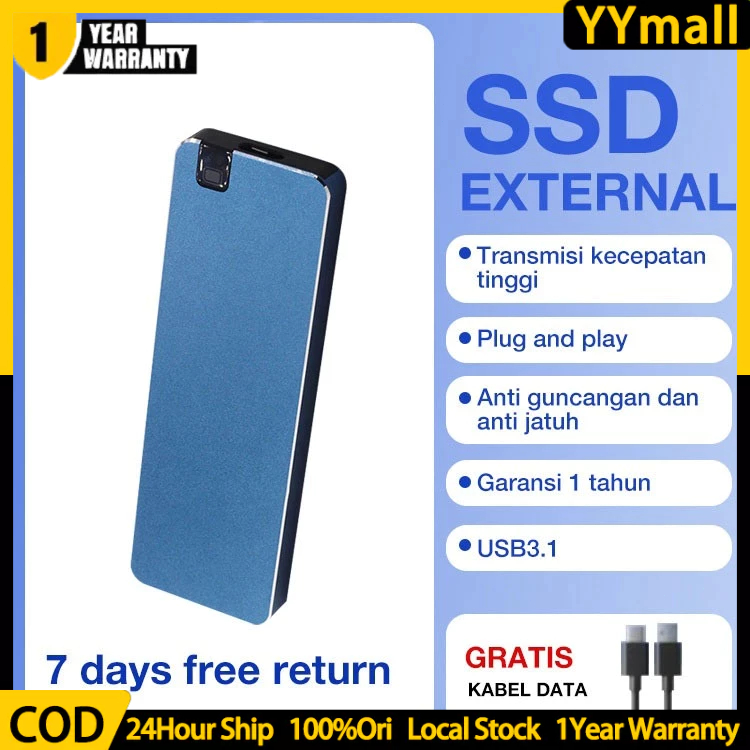 Jual Portable SSD Type-c hard drives 2TB 8TB 16TB Hardisk