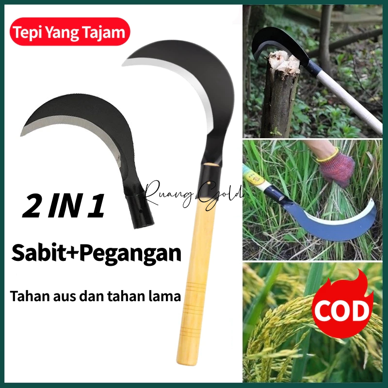 Jual Sabit Arit Rumput Baja Asli / Ganda Baja Multifungsi/Alat ...