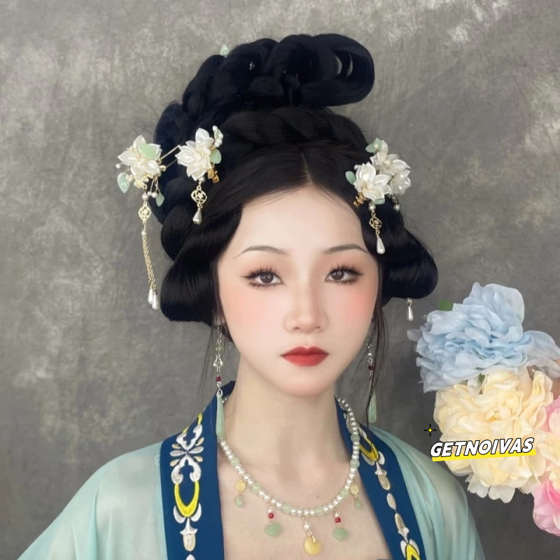 Jual Sumpit Rambut Cina Aksesori Rambut Set Bunga Mutiara Tongkat ...