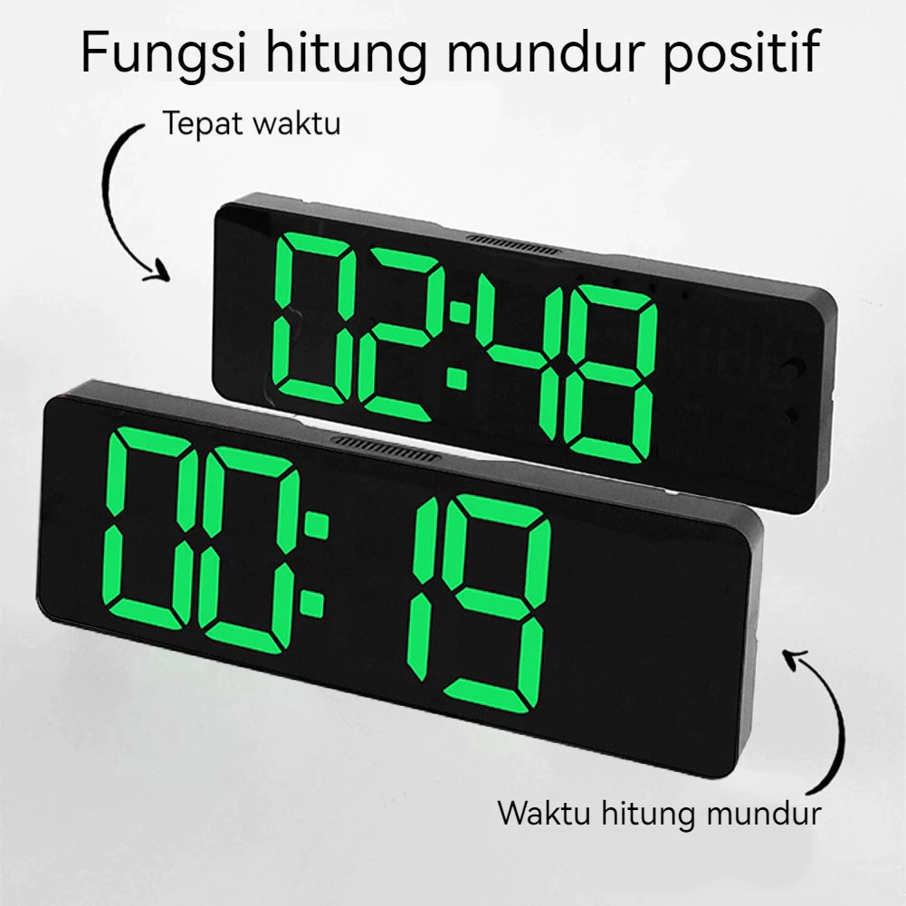 Jual Jam Tampilan Layar Besar 8/13 Inci Jam Digital Nordik Jam Dinding ...