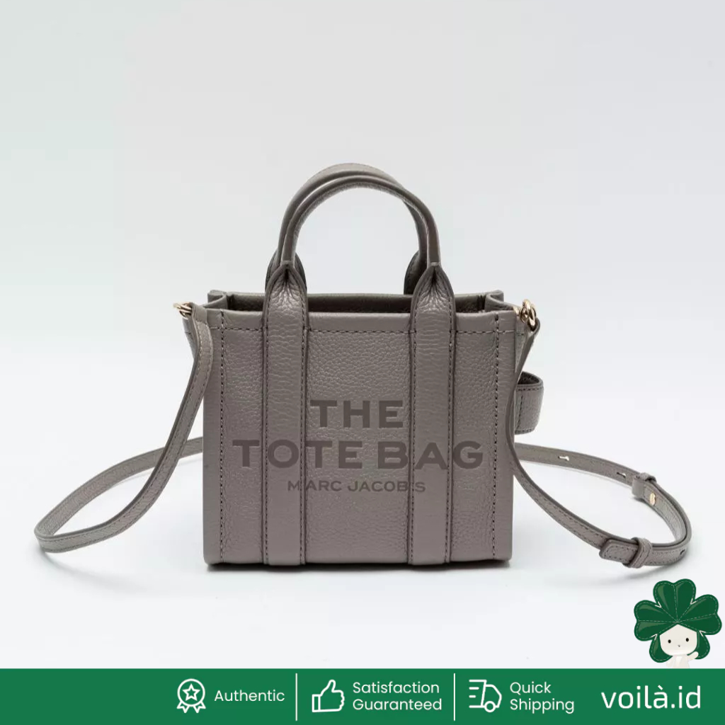 Jual [RAYA BERKAH] The Leather Mini Tote Bag Cement | Shopee Indonesia