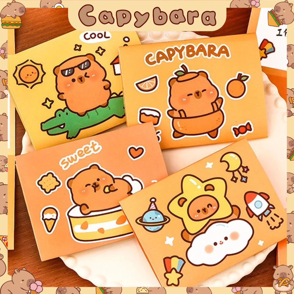 Jual CAPY Kartu Ucapan Kapibara Amplop Lipat Kartu Kecil Pos Capybara ...