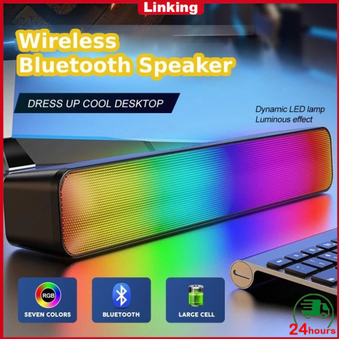 Jual Keliling 3D Speaker Bluetooth Powerful Bass Stereo Long RGB Lampu ...