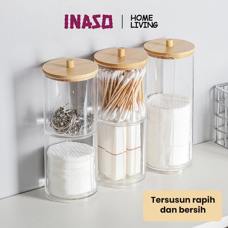Jual INASO Storage Box Penyimpanan Meja Rias Box Organizer Kapas ...