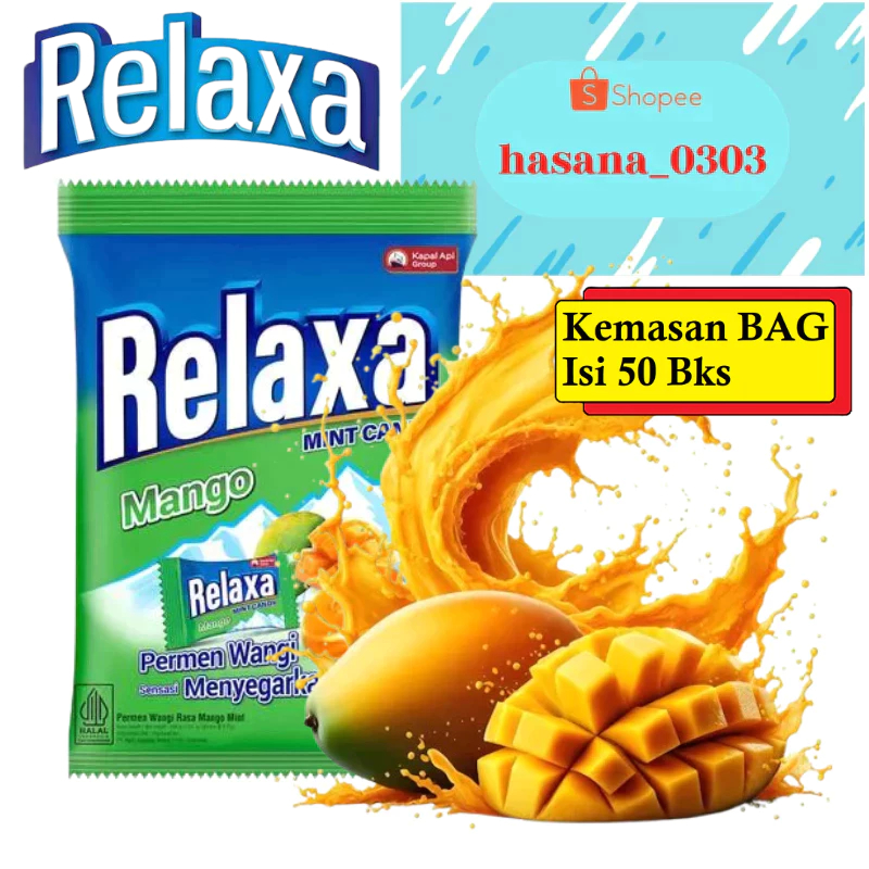 Jual RELAXA Mango Mint 1 Bag (50 x 2.5 gr) | Shopee Indonesia