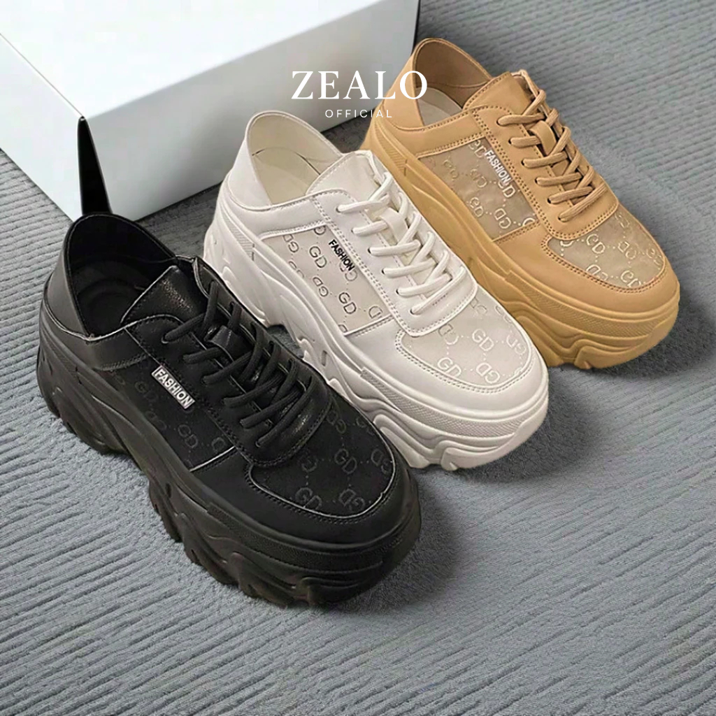 Jual Zealo 239 Sepatu Sneakers Wanita Tebal Sol Tinggi | Sneakers ...