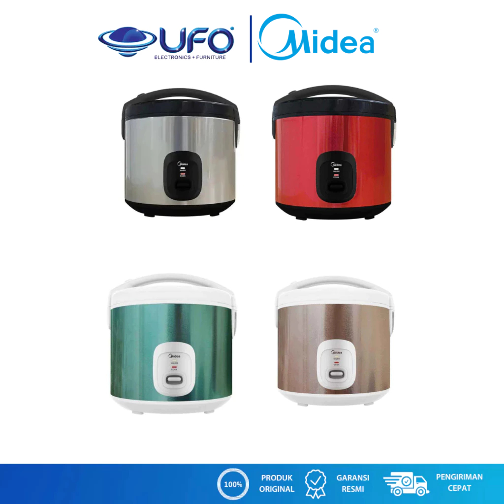 Jual Midea MB-YJ5030ID Rice Cooker 1.8 Liter 400 Watt Crystal Gold Pot ...