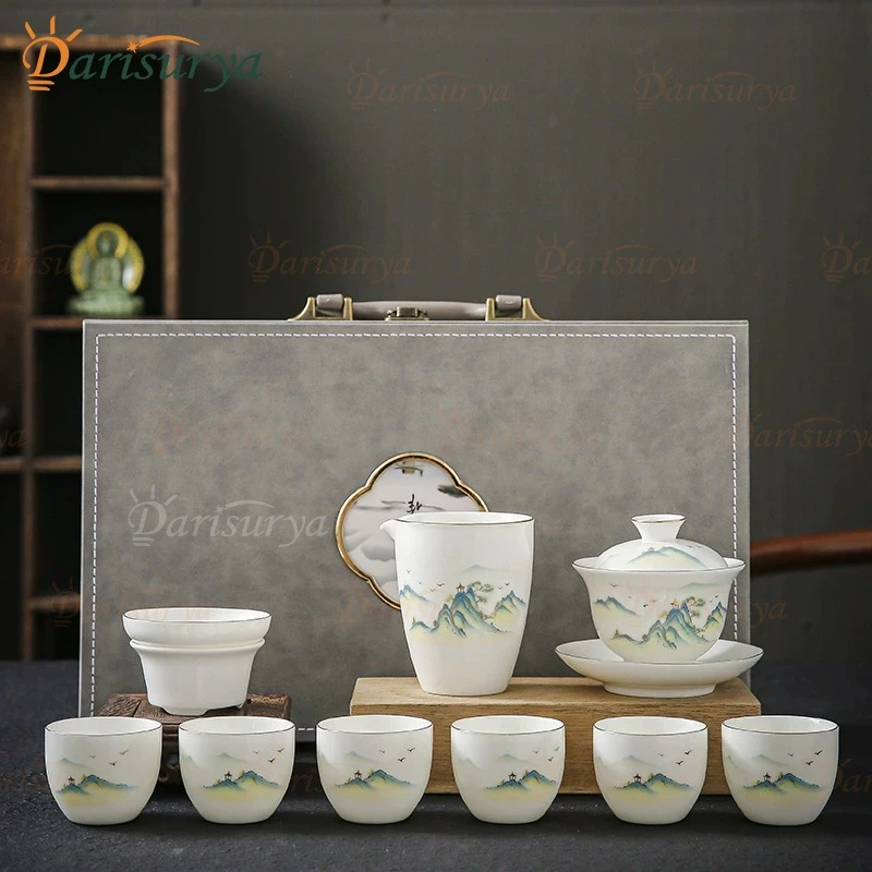 Jual Paket Set Teh Chinese Tea Set Motif Lanskap Indah Pesta Kado ...