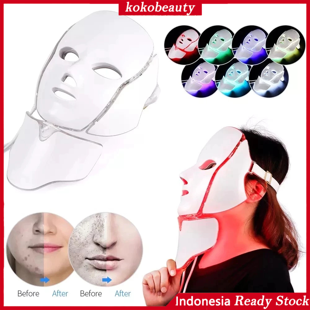 Jual Masker LED PDT Light 7 Warna Led Mask Photon Therapy Alat ...