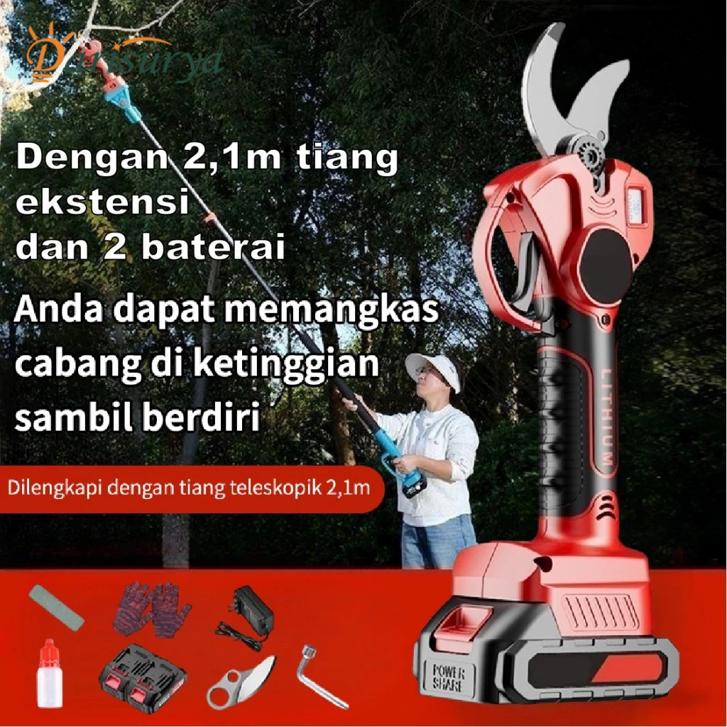 Jual Brushless Gunting Dahan Dan Ranting listrik Dengan 2,1m tiang ...