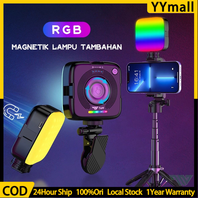 Jual DC07 RGB LED Lampu Mini Video Lighting Konten Kreator Selfie Light ...