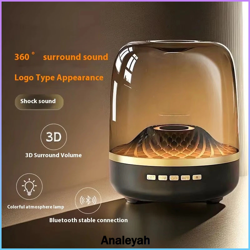 Jual Speaker Bluetooth Portable Premium Bass Kuat LED RGB Koneksi Ganda ...