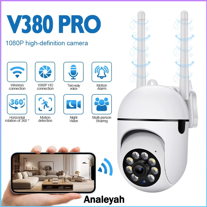 Jual Outdoor Cctv V380 Pro 360° Monitoring Multi-User Online Motion ...
