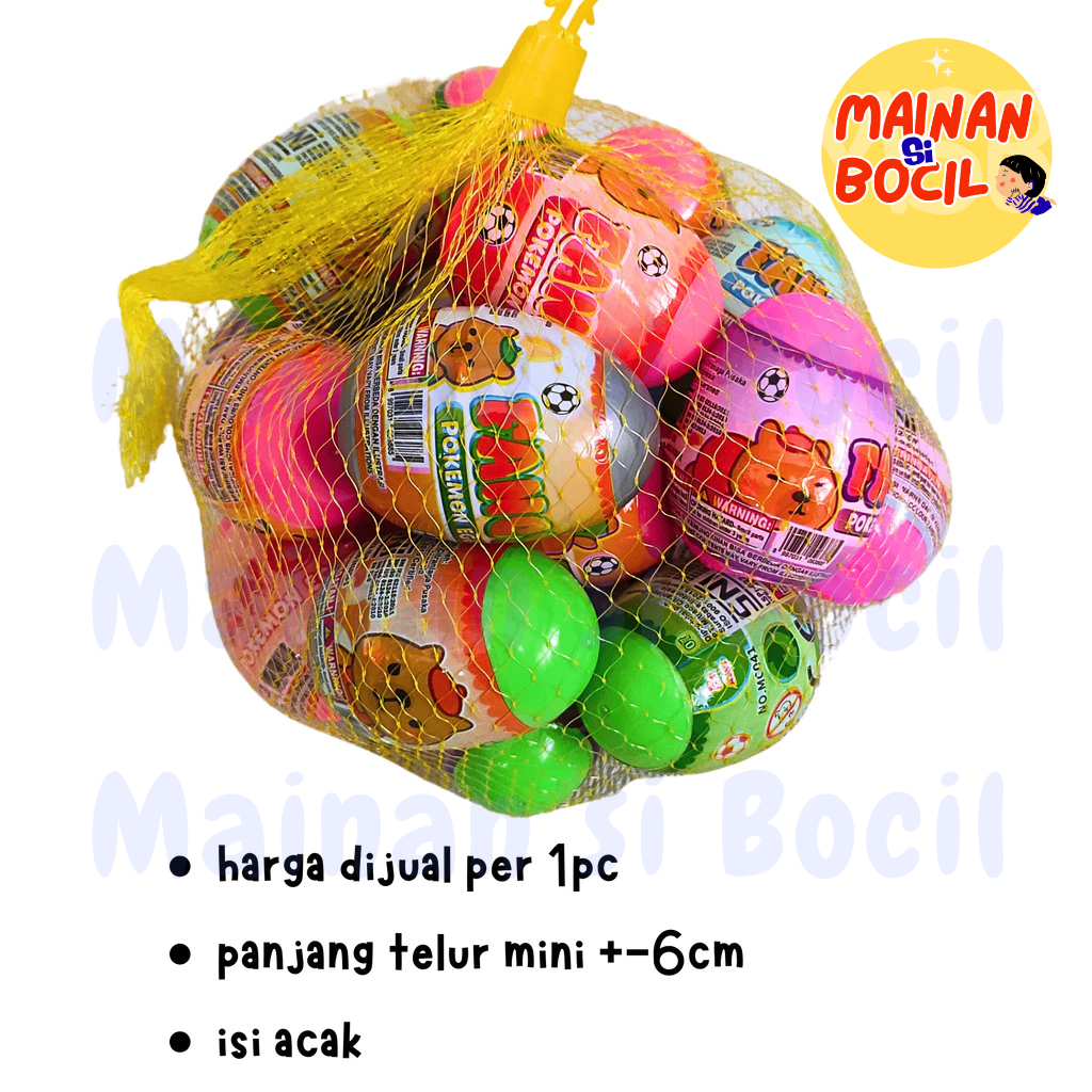 Jual Mainan anak telur kejutan mini surprise egg | Shopee Indonesia