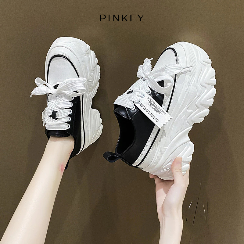 Jual PINKEY P202 Sepatu Sneakers Boots Tinggi Wanita Sneakers Shoes Hak ...