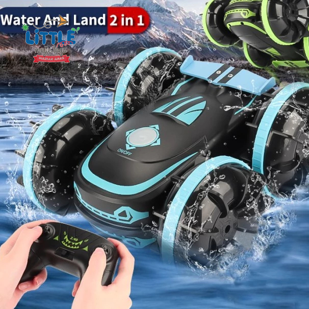 Jual Mobil Amfibi Remote Control Mobil RC Stunt Anti Air 2.4GHz Remote ...