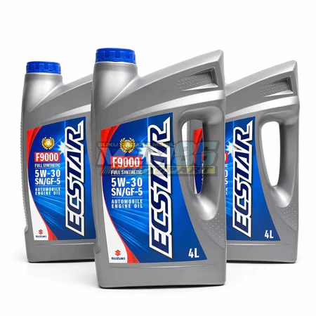 Oli Mesin Mobil Suzuki Ecstar F9000 5W-30 Full Synthetic 4 Liter Ori SN GF-5