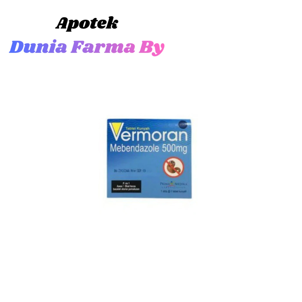 Jual VERMORAN 1 STRIP @ 1 TABLET KUNYAH | Shopee Indonesia