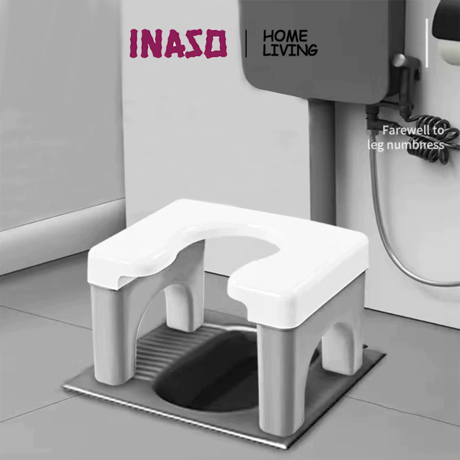 INASO Kursi Toilet Kongkok Plastik Awet Bangku Toilet Duduk Sehat Mudah Dibersihkan HSB682