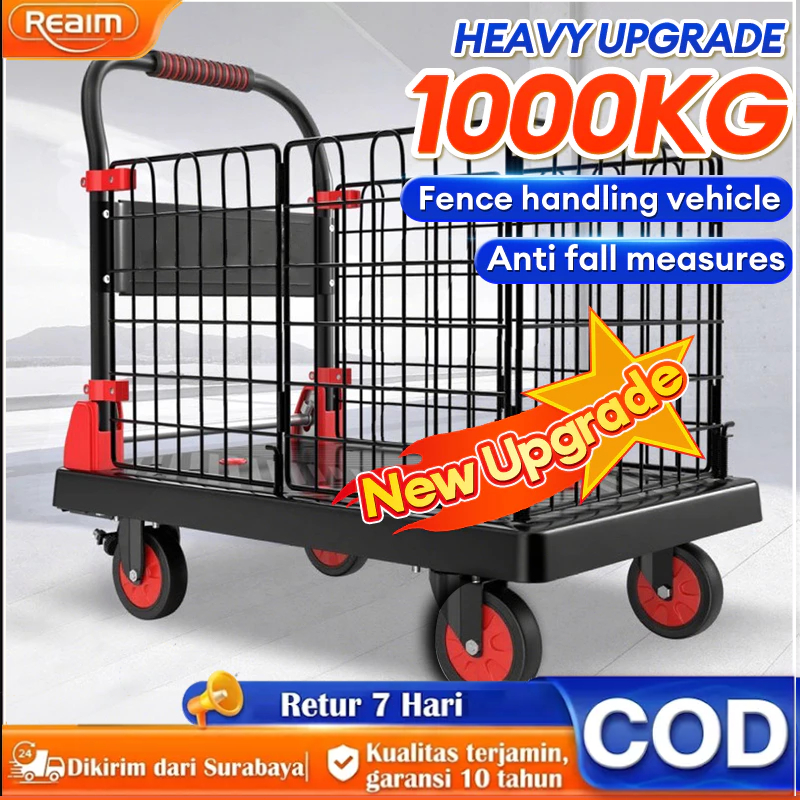 Jual Reaim troli serbaguna troli lipat portable troli barang berdinding ...